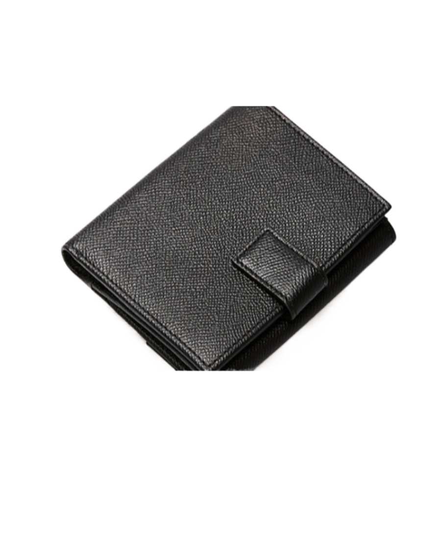 Ferragamo Salvatore Gancini Plaque Bi-fold Wallet In Black