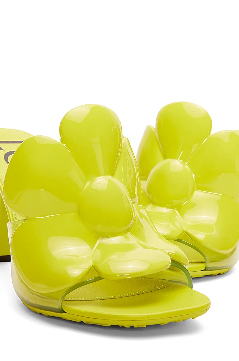 Loewe Petal Flower Sandal In Pvc In Yellow