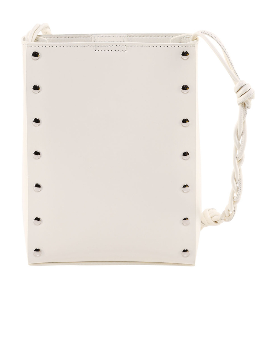 Jil Sander Small Tangle Crossbody Bag In White