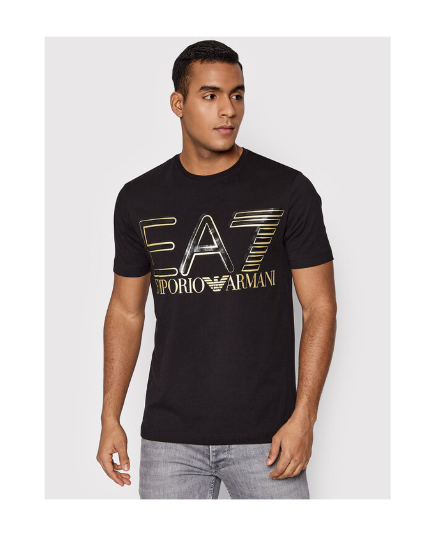 Emporio Armani Logo Logo T-shirt In Black