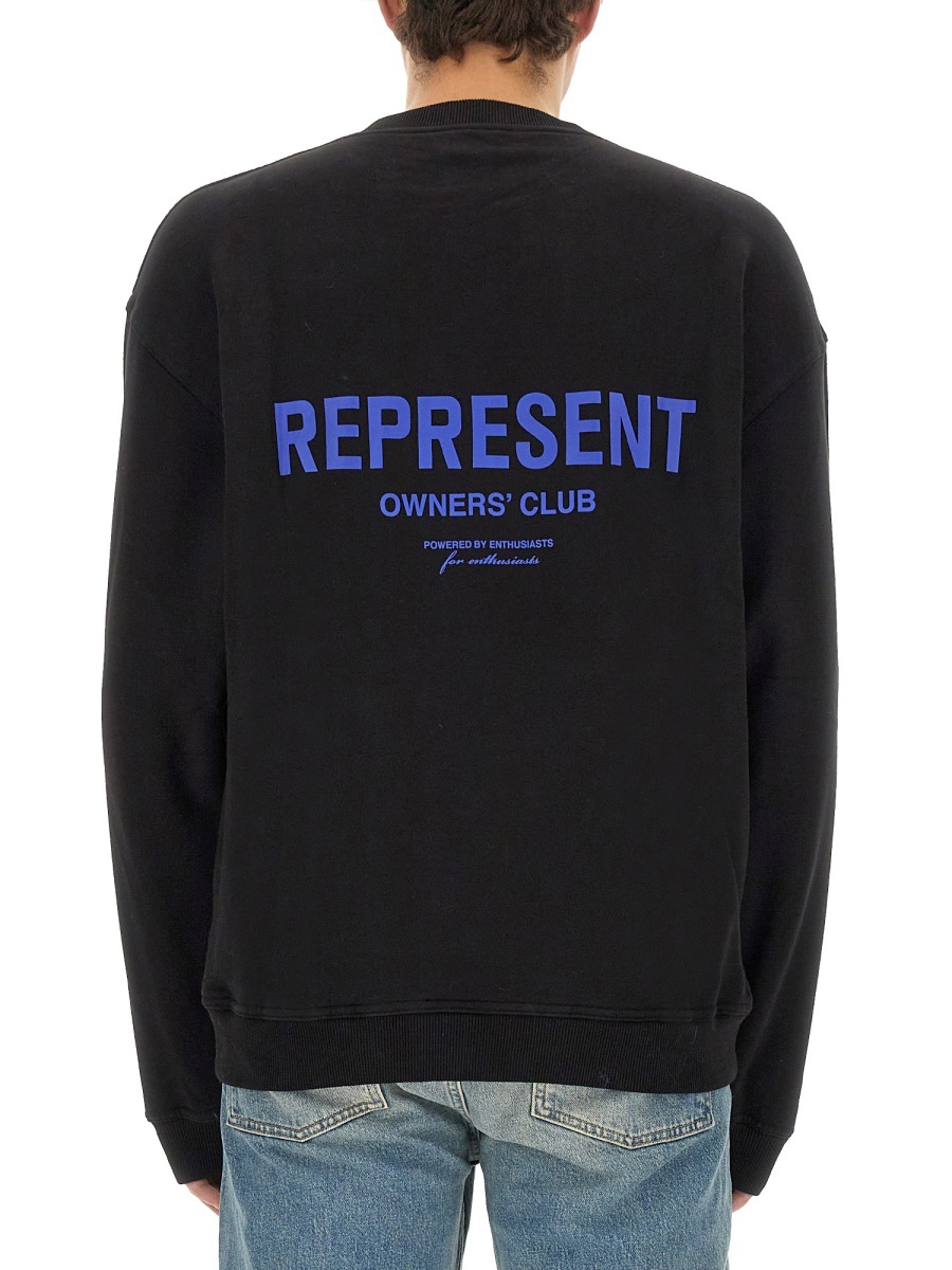 Represent Owners Club Logo-print Cotton Sweater