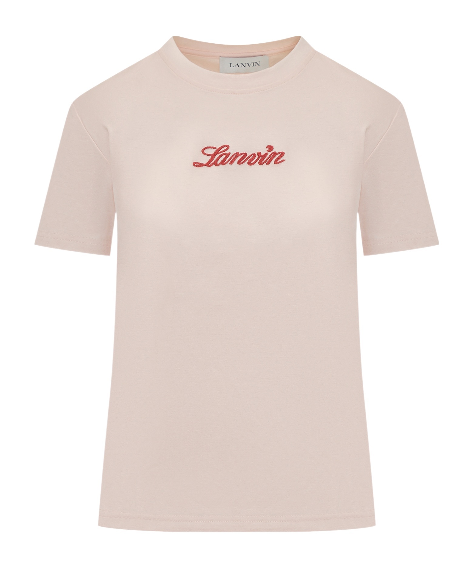 Lanvin Salmon Cotton T-shirt In Nude