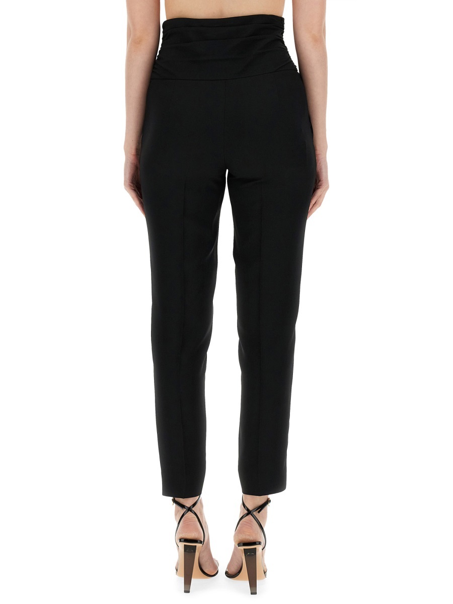 Moschino Couture Pants With Heart Application In Black