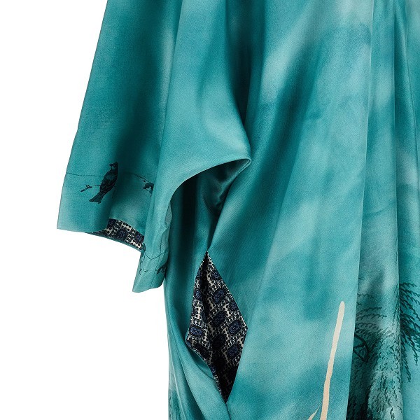 Shop Pierre-louis Mascia Aloe Silk Maxi Dress In Blue