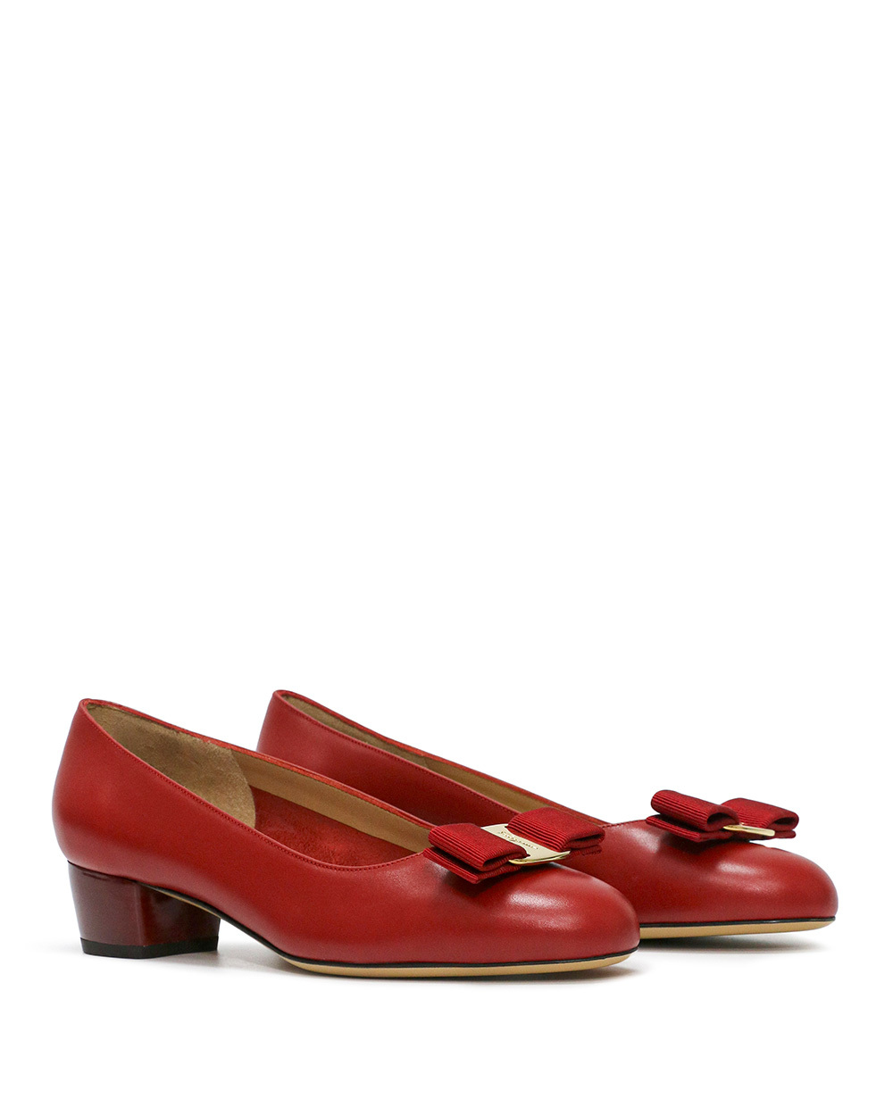 Ferragamo Bow-tie High Heels In Brown