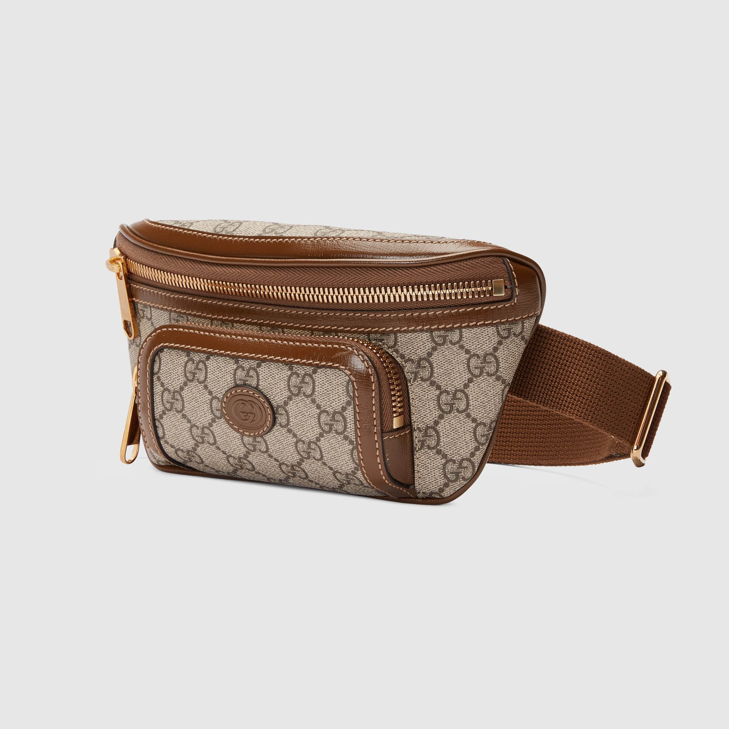 Gucci Interlocking G Belt Bag In Brown