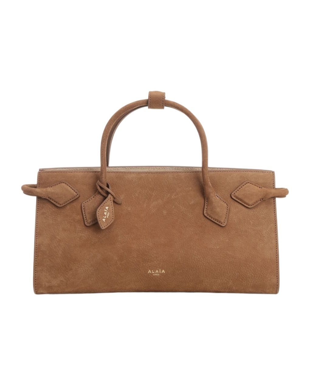 Alaïa Logo Tote Bag In Brown