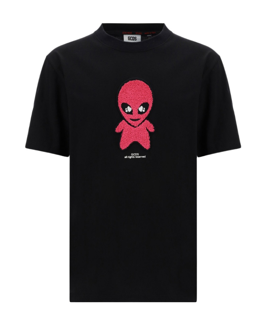 Gcds Wirdo Cotton T-shirt In Black