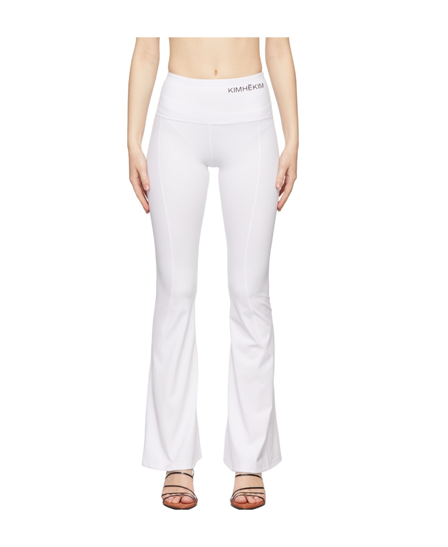 Kimhēkim Flared Casual Pants In White
