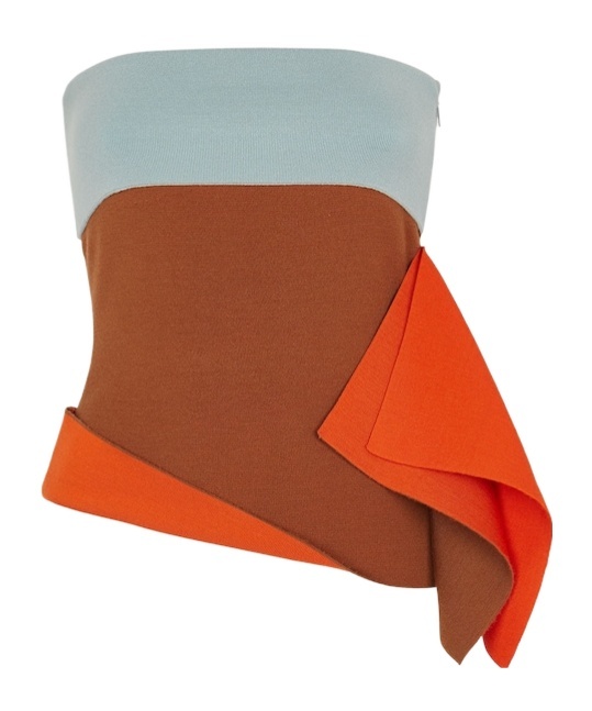 Fendi Draped Asymmetric Mini Skirt In Multicolor