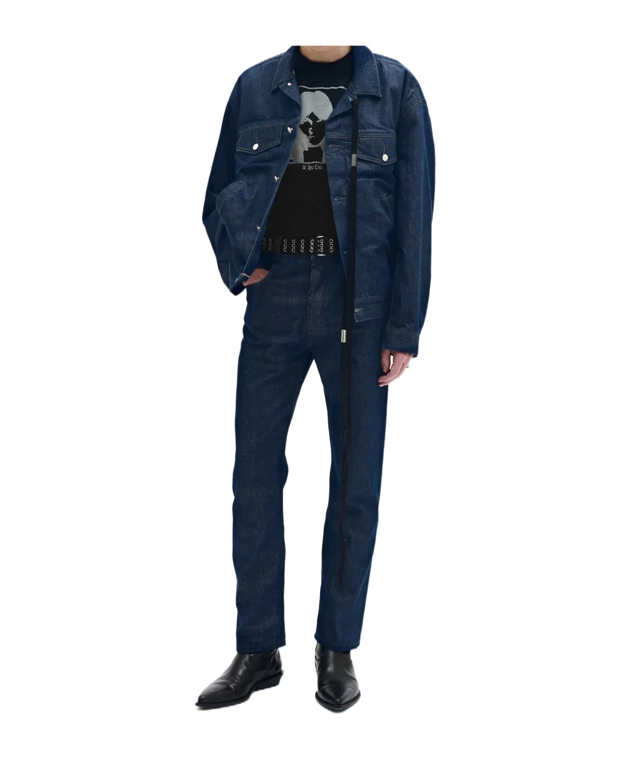 Ann Demeulemeester Patrick 5 Pocket High Comfort Jacket In Blue