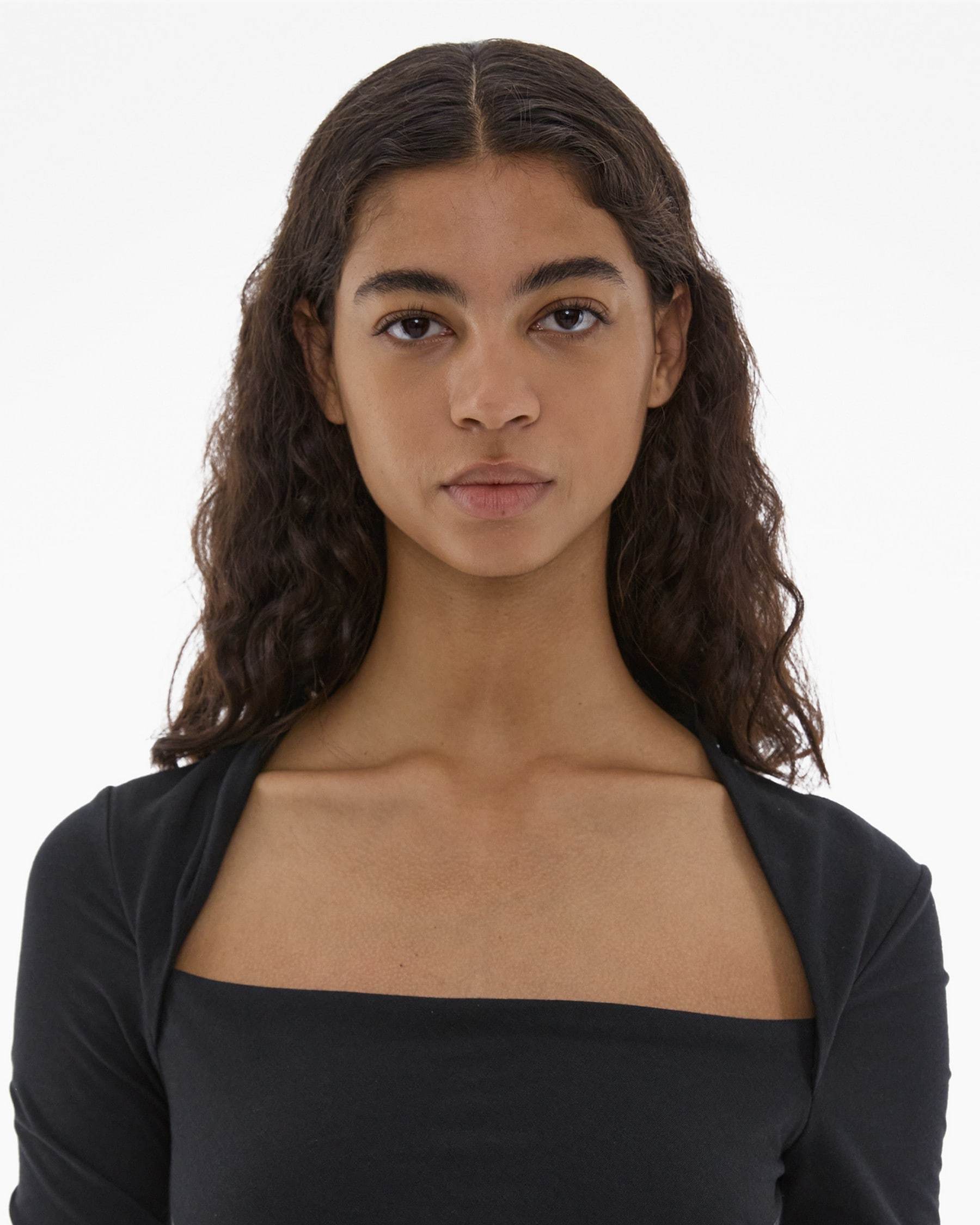 Helmut Lang Shrung Gathered Midi Dress In Black