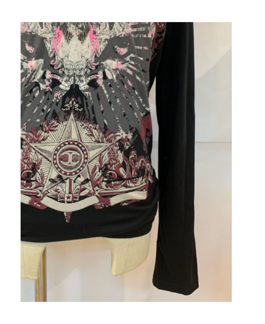 Just Cavalli Printed T-shirt In Black