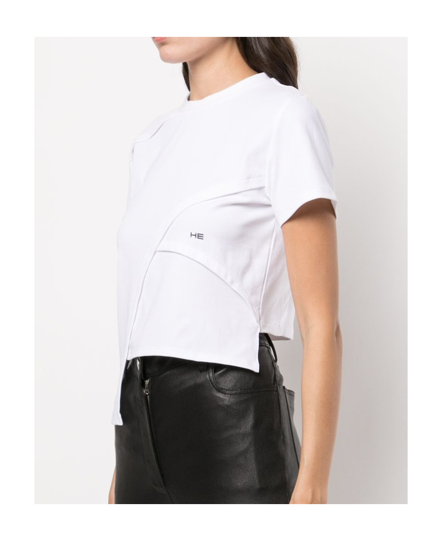 Heliot Emil Embroidered-logo Detail T-shirt In White