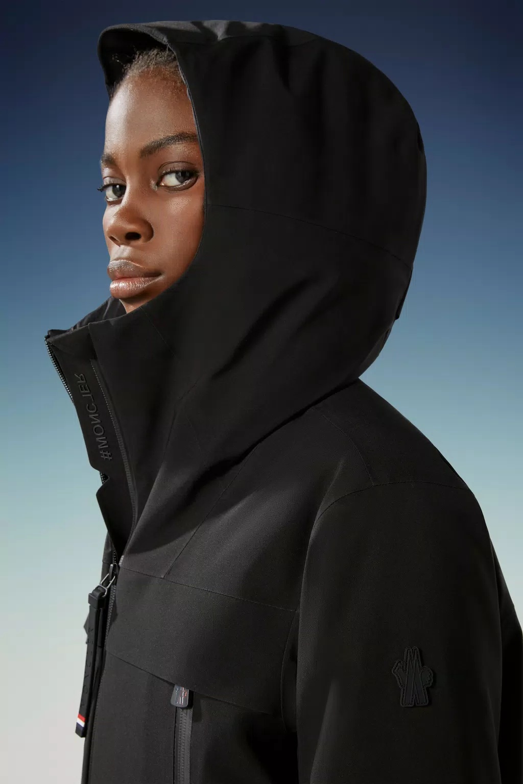 Moncler Chanavey Tech Padded Ski Jacket In Black