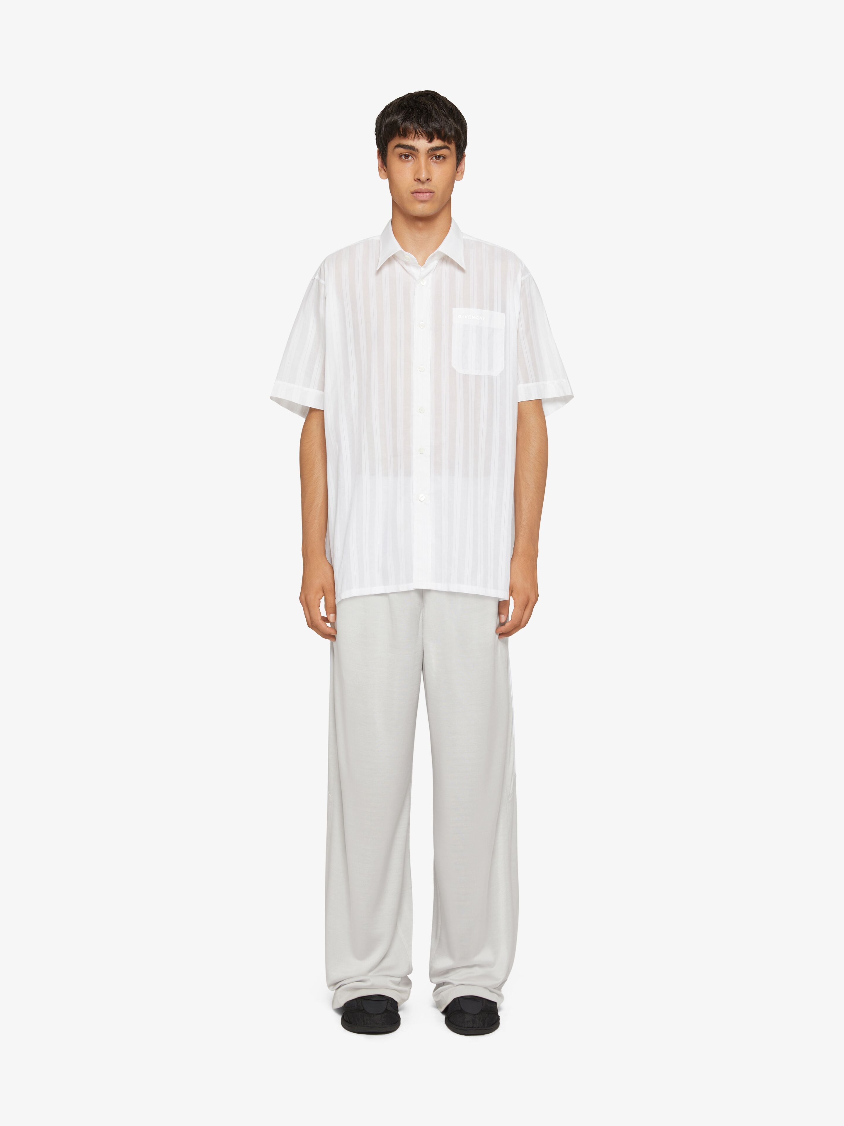 Givenchy Short Sleeve Shirt With Pocket In White