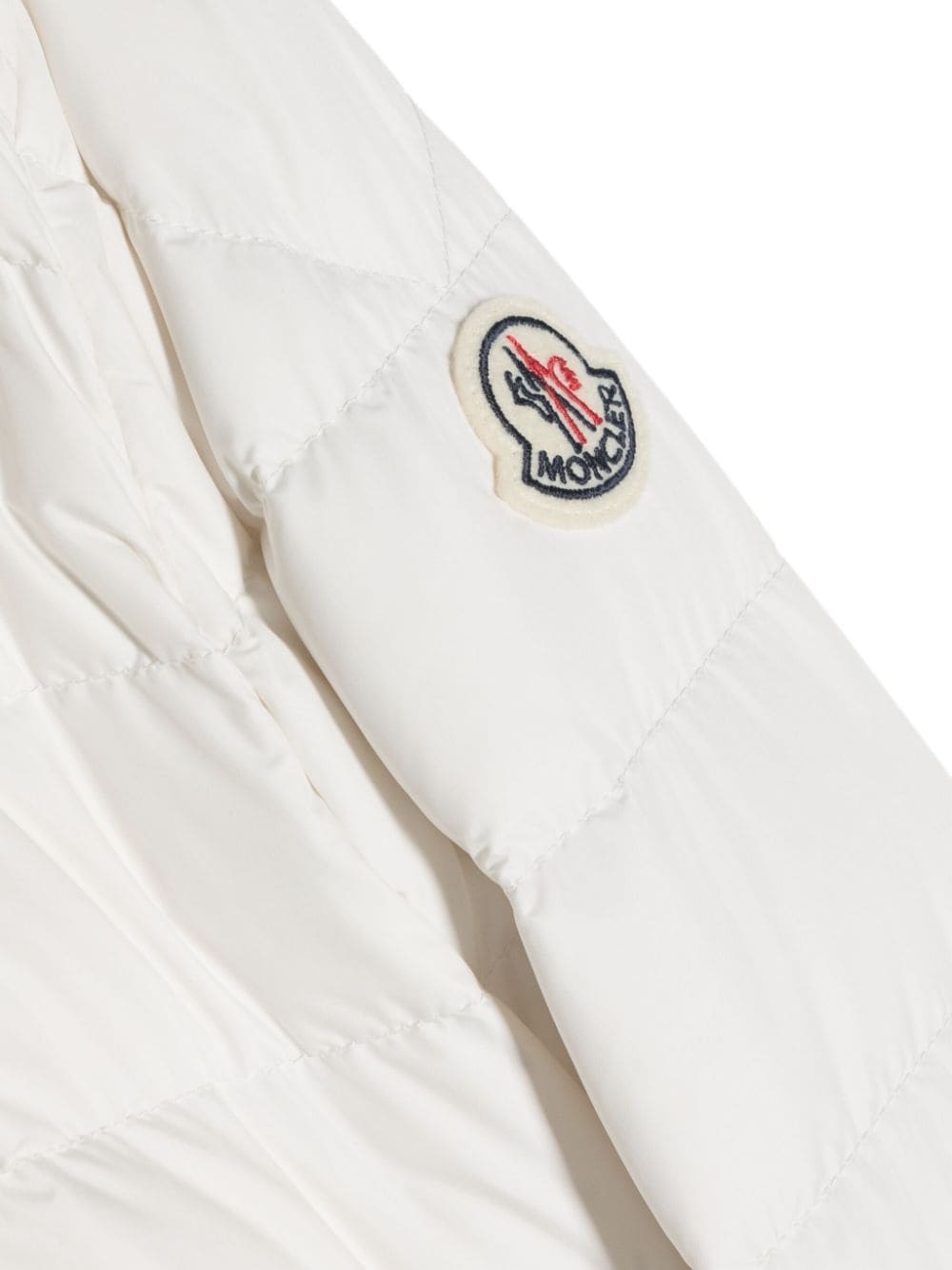 Moncler Cornour Hooded Down Jacket In White