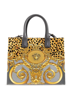 Versace Logo Shoulder Bag In Multi