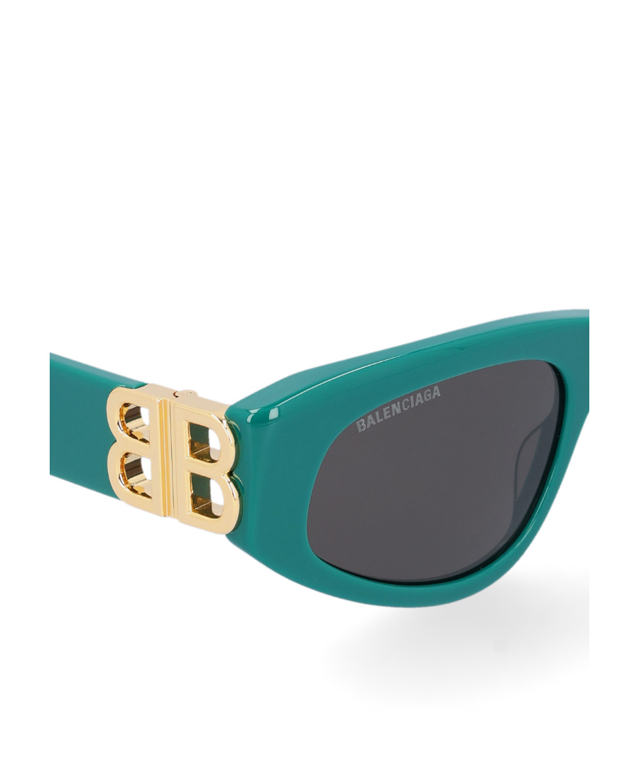 Balenciaga Eyewear Rectangular Frame Sunglasses In Green
