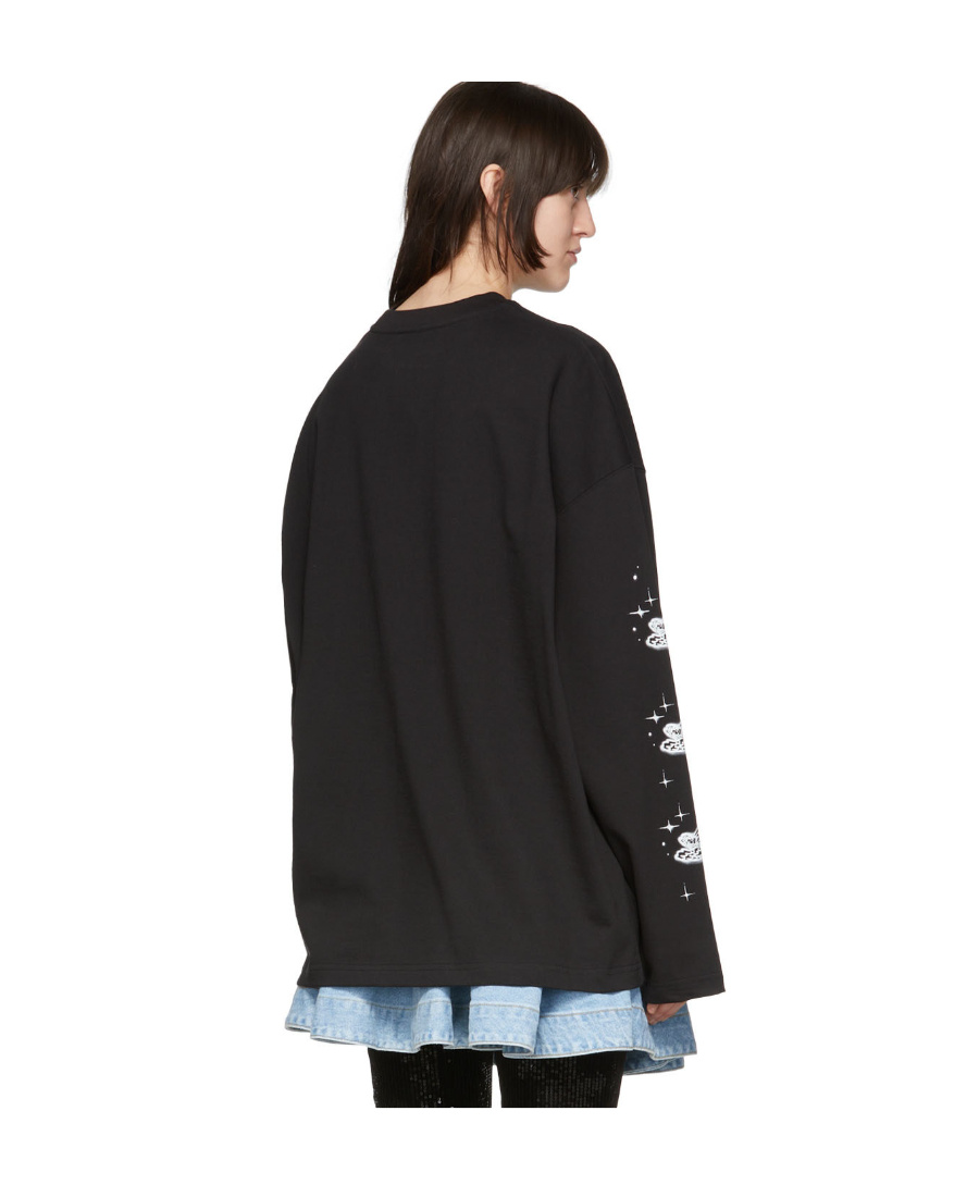 We11 Done Long-sleeved T-shirt In Black