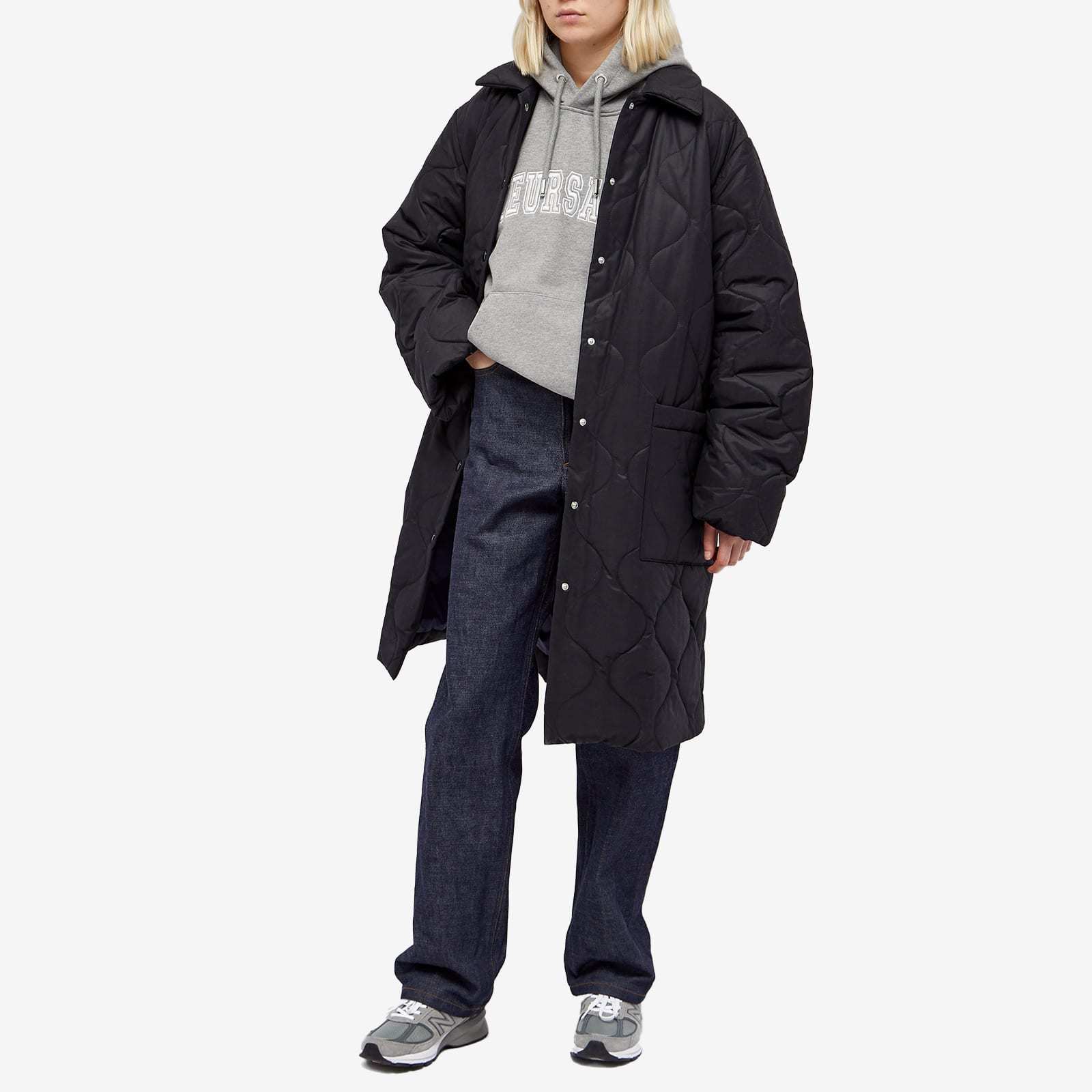 Ami Alexandre Mattiussi Ami Alexandre Matiussi Hoodie With Lettering Embroidery In Gray