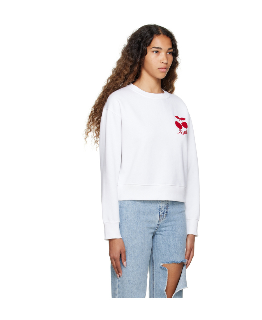 ROKH EMBROIDERED-LOGO LONG-SLEEVE SWEATSHIRT