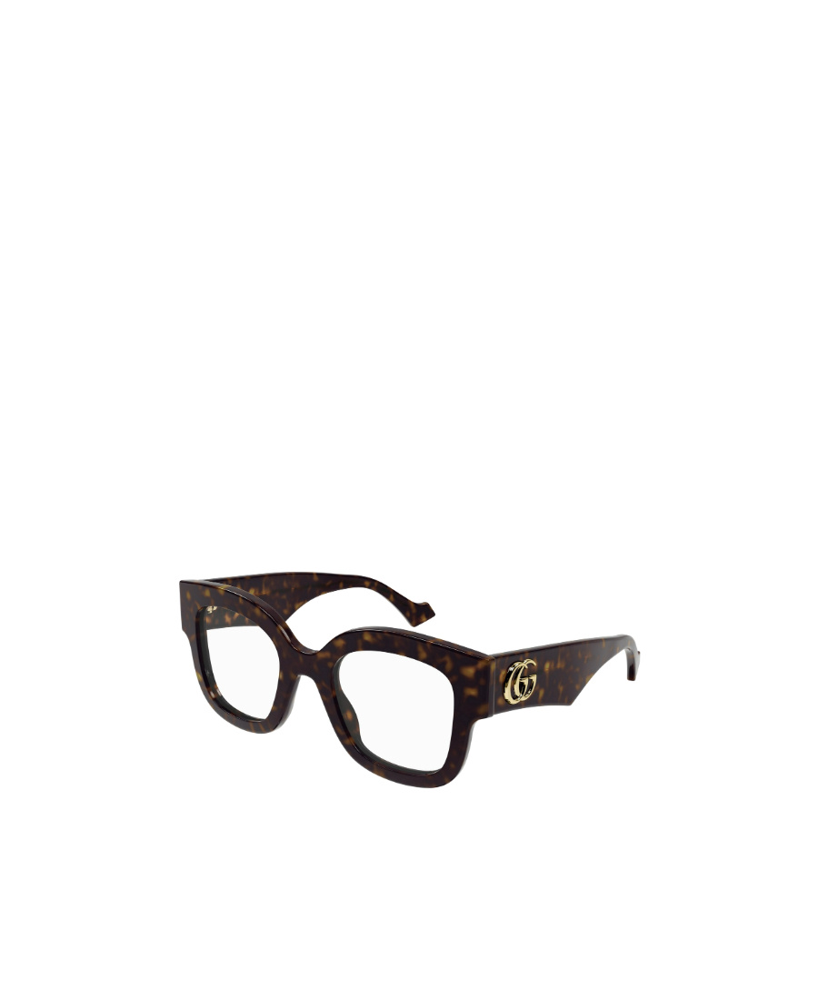 Gucci Double G Round-frame Glasses In Black