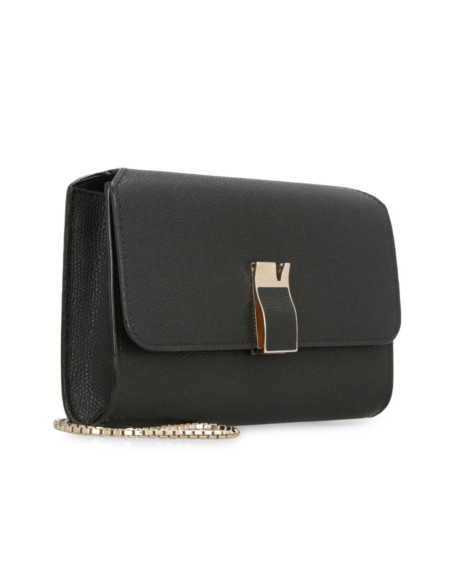 Valextra Nolo Chain-linked Wallet In Black