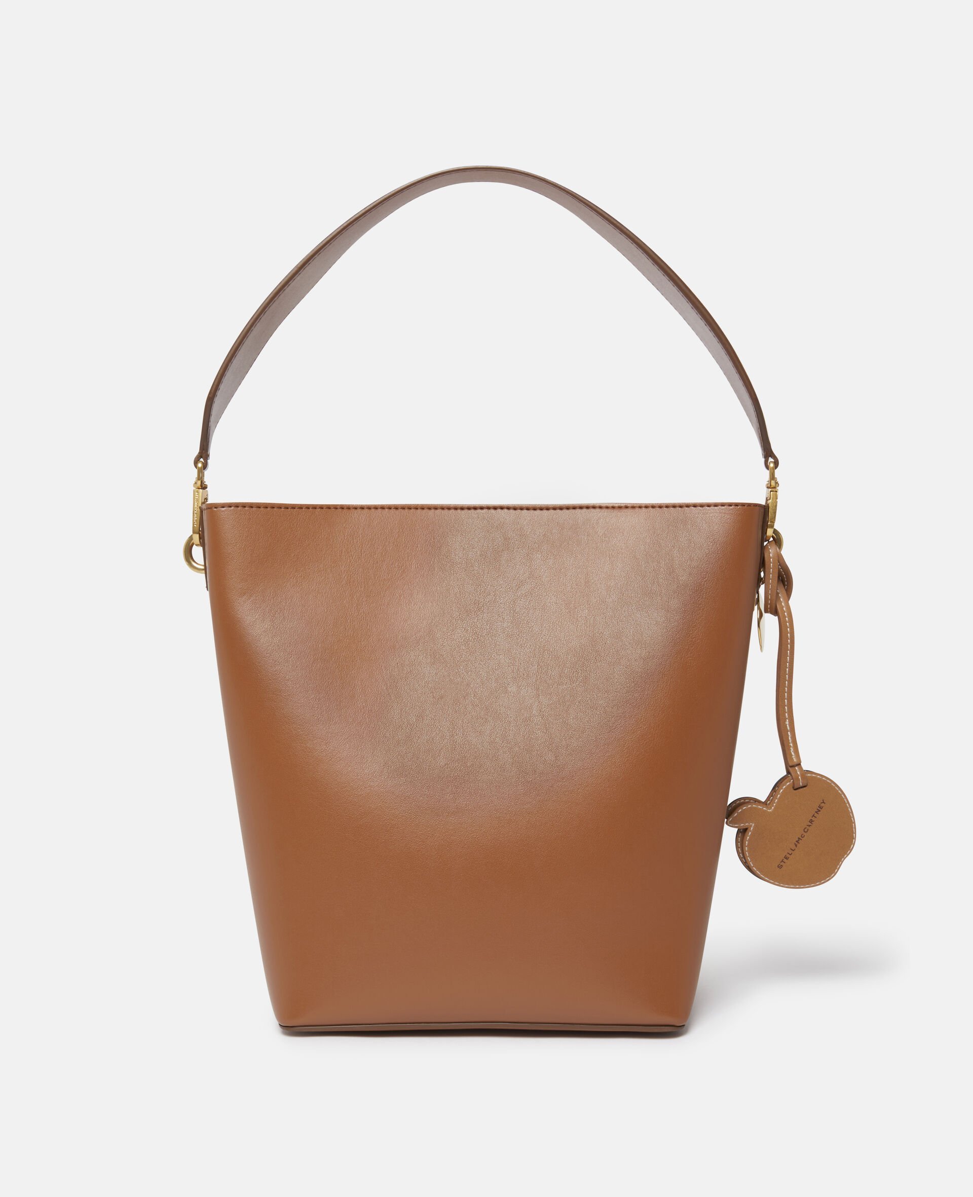 Stella Mccartney Frayme Bucket Bag In Brown