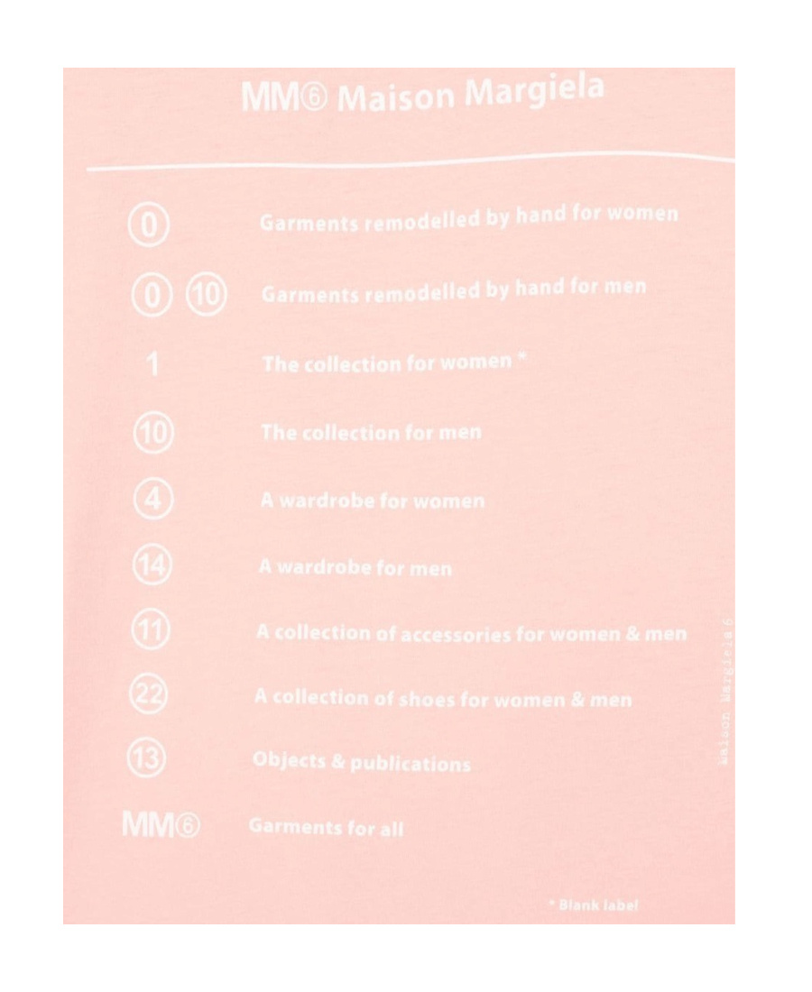 Mm6 Maison Margiela Graphic-print Short-sleeve T-shirt In Pink
