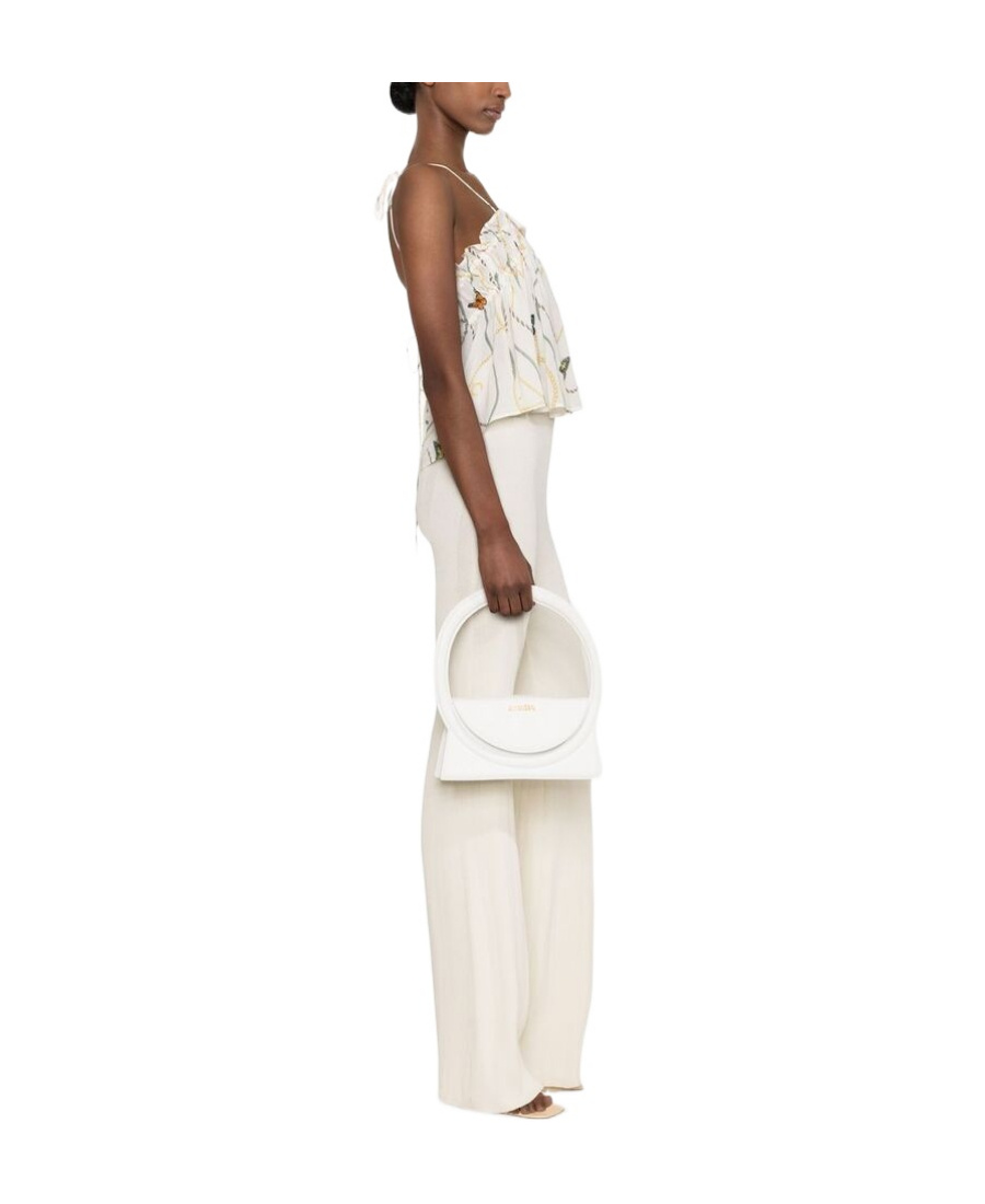 Ganni Butterfly-print Tank Top In White