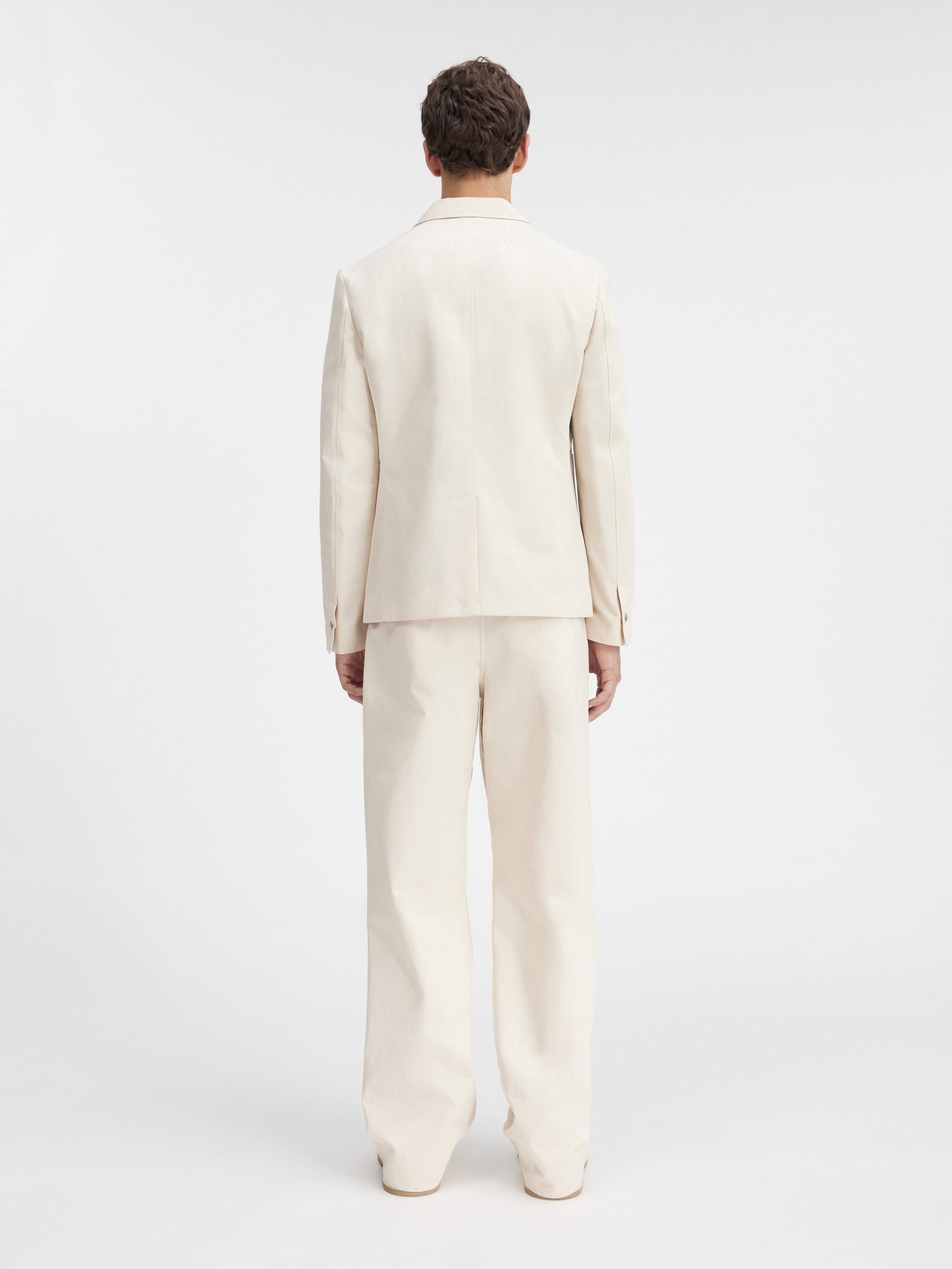 Jacquemus Jean Single Breasted Blazer In White