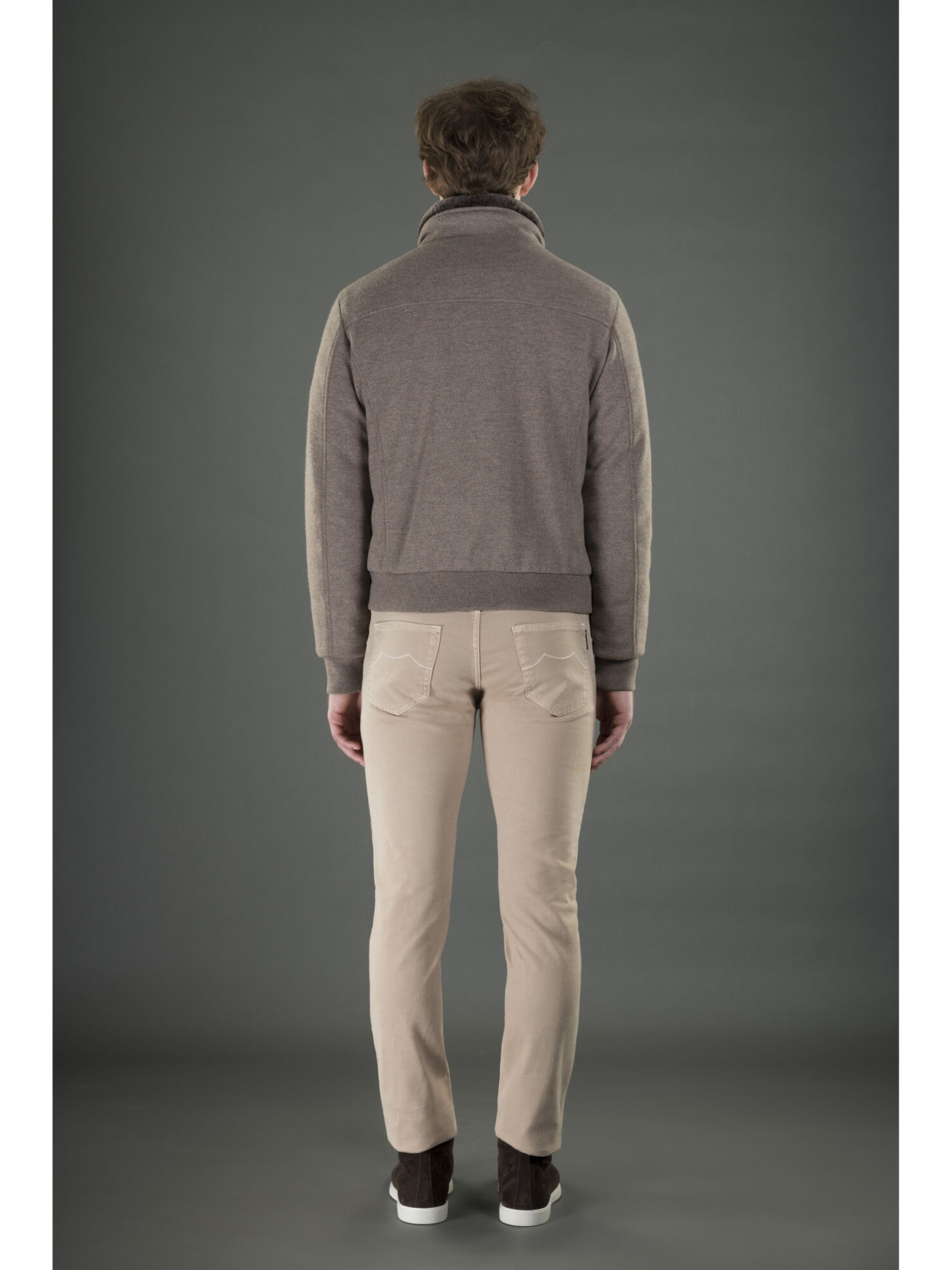 Moorer Bellati-mrw Virgin Wool-blend Jacket In Brown