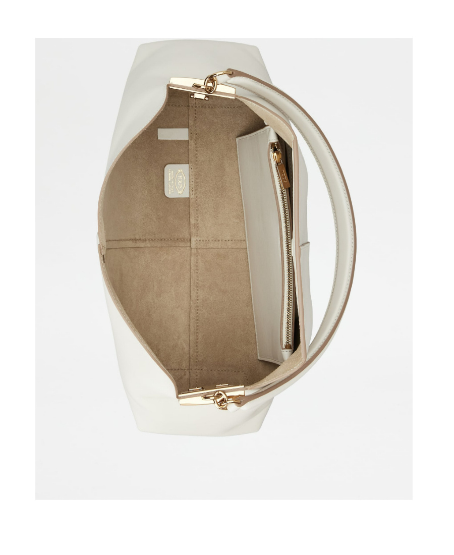 Tod's T Case Logo-plaque Shoulder Bag In White