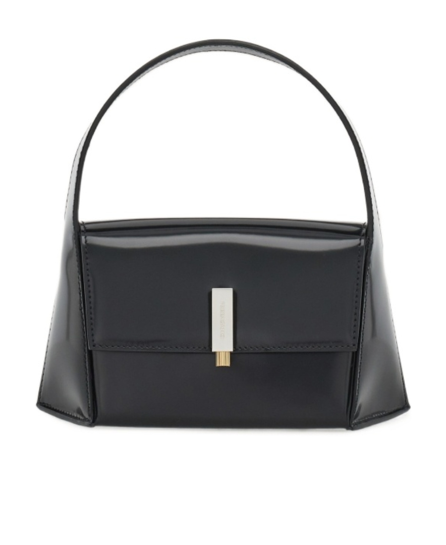 Shop Ferragamo Flip Shoulder Bag In Black