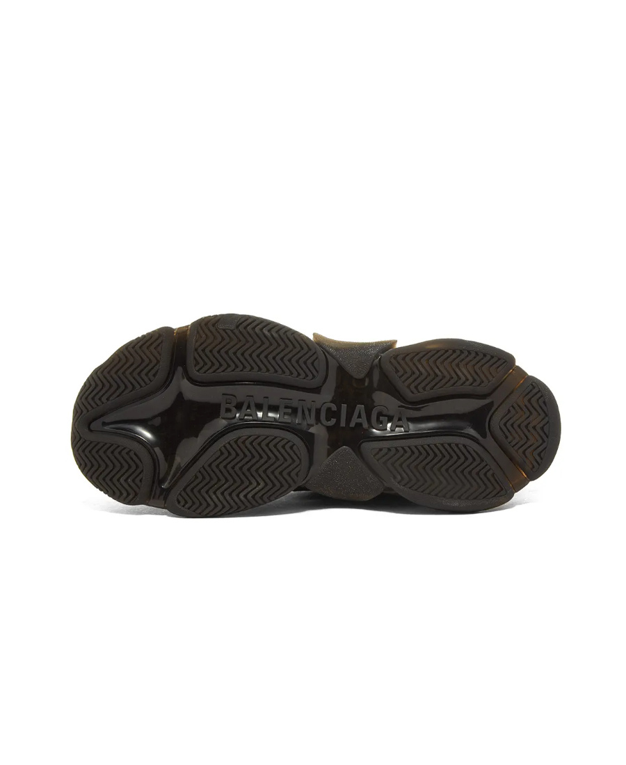 Shop Balenciaga Triple S Clear Sole Da Uomo In Nero In Black