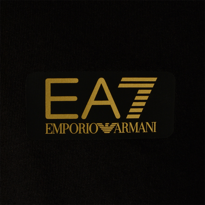 Ea7 Logo T-shirt In Black