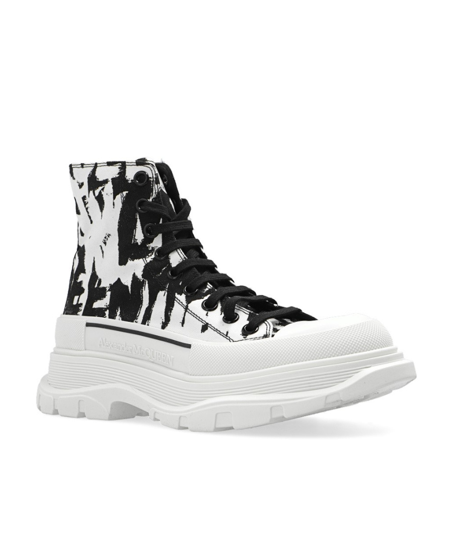 Alexander Mcqueen Tread Slick Sneakers In White