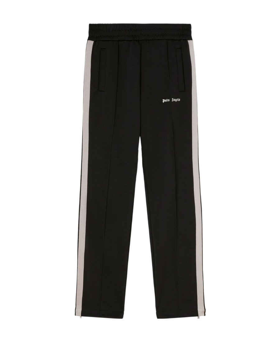 Palm Angels Logo-printed Elasticated Waist Track Pants In Black