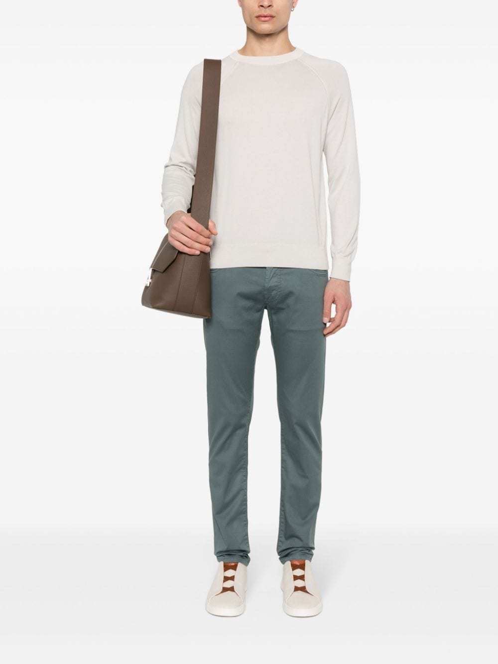 Jacob Cohen Belt-loop Casual Pants In Green