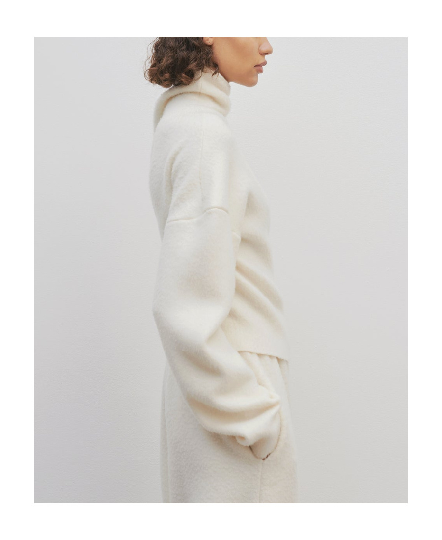 The Row High-neck Knitted Jumper In Nude