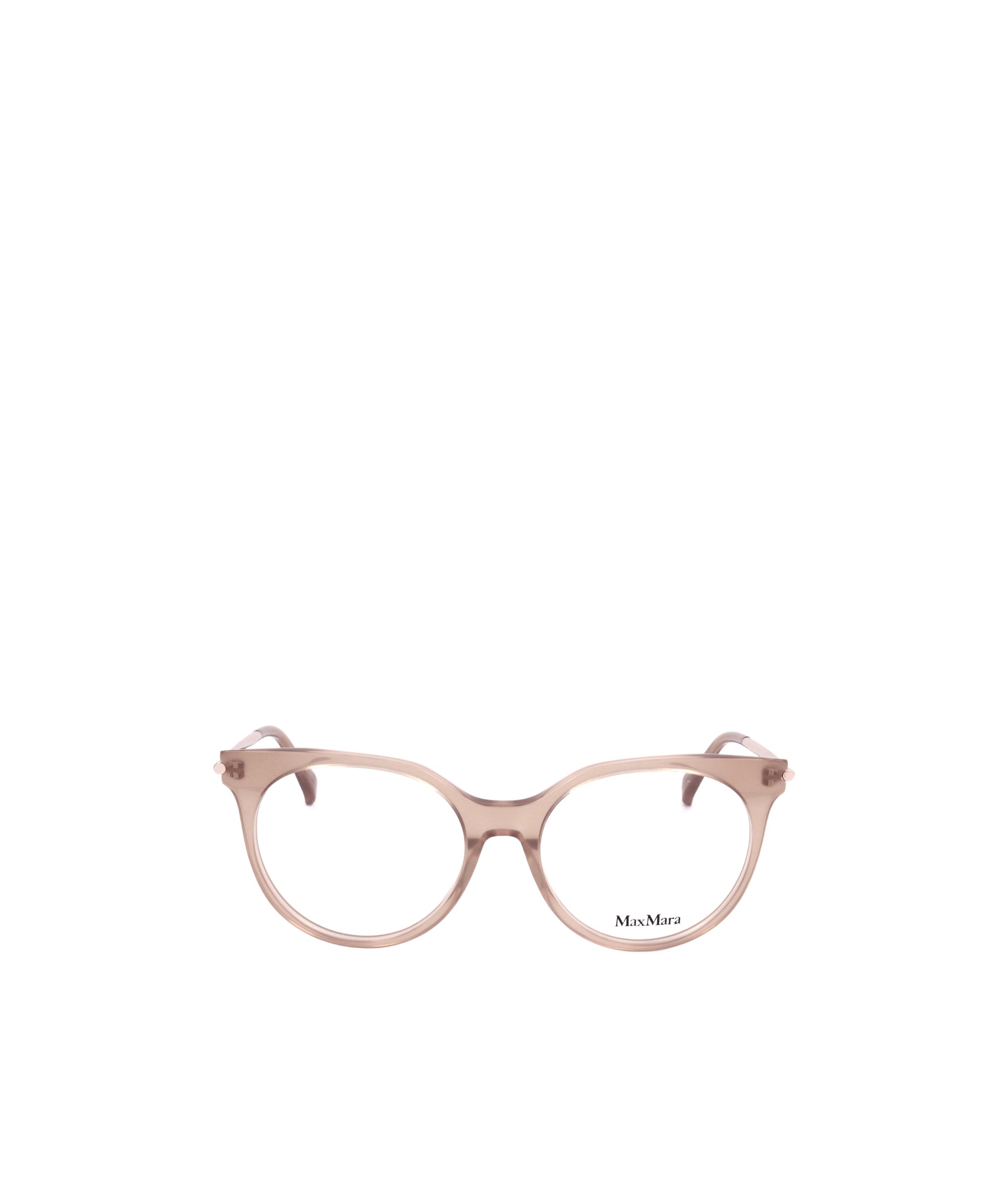 Max Mara Round Frame Glasses In White