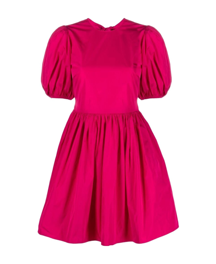 Red Valentino Bow-detail Taffeta Minidress In Red