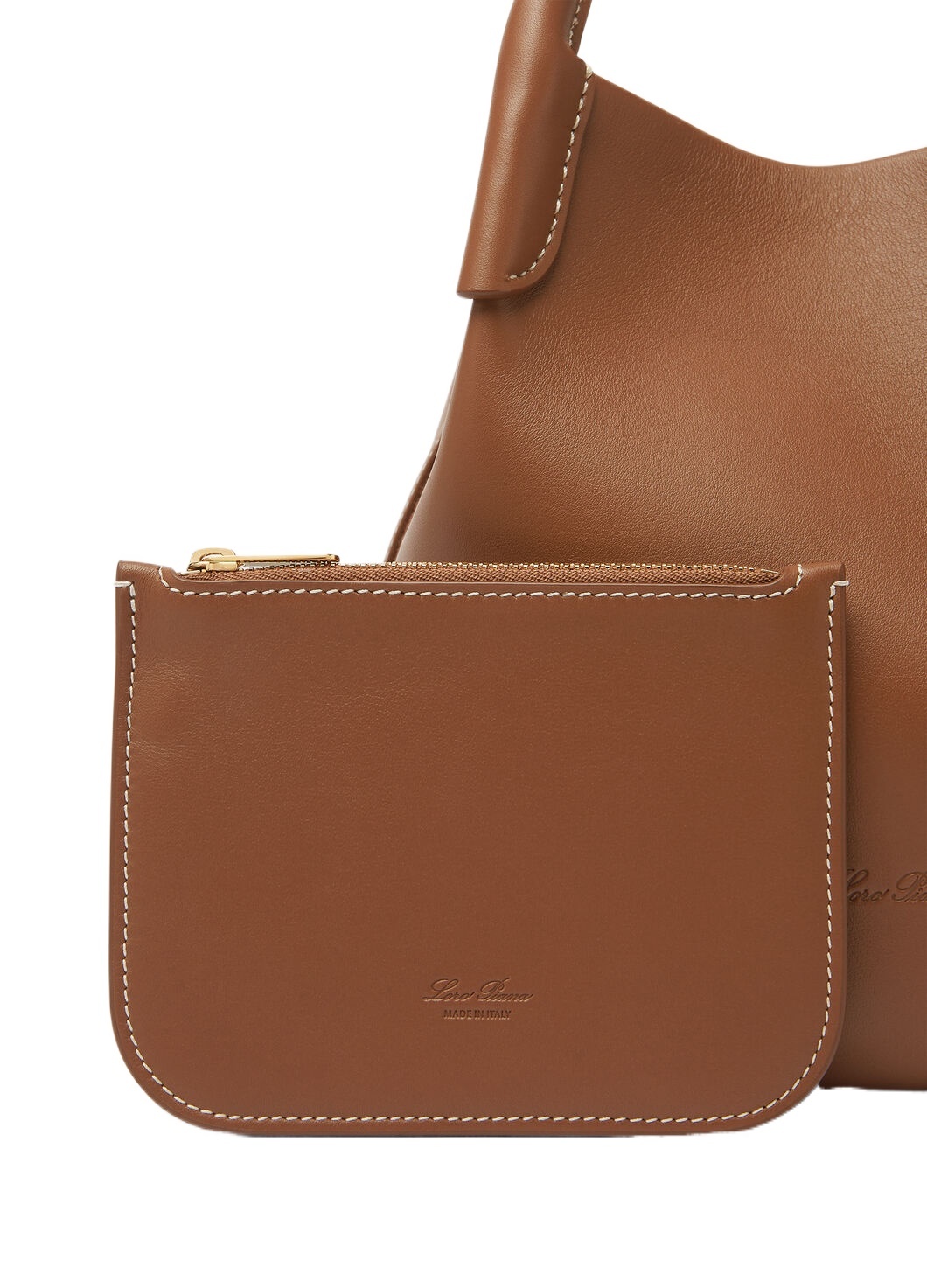 Loro Piana Bale Small Shoulder Bag In Brown