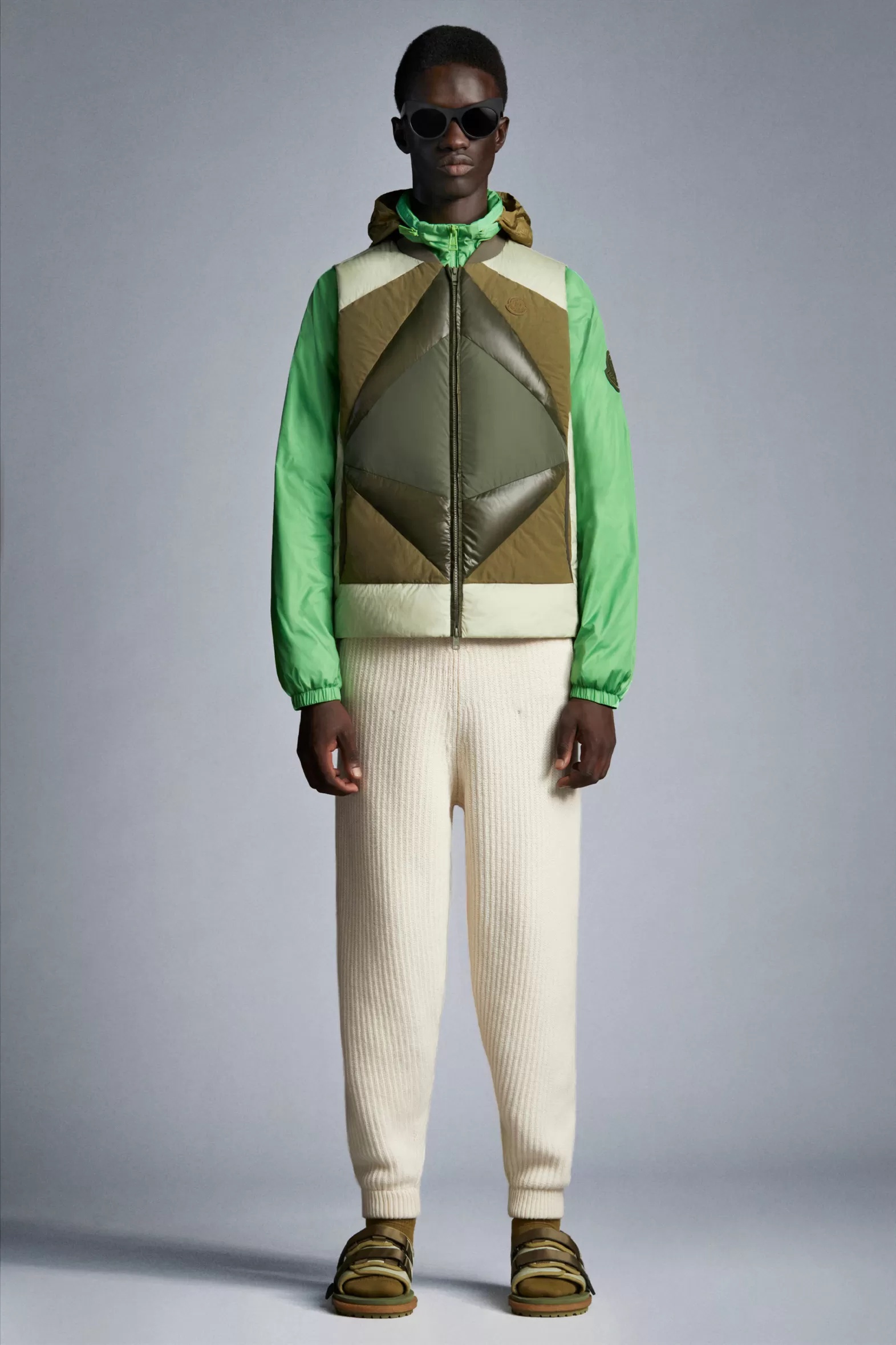 Moncler Knitted Sweatpants In White