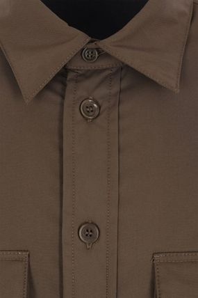 Aspesi Padded Shirt Jacket In Brown