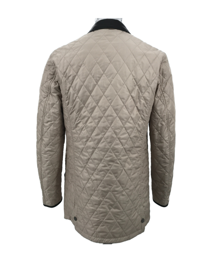 Ferragamo Lapel Quilted Cotton Suit In Nude