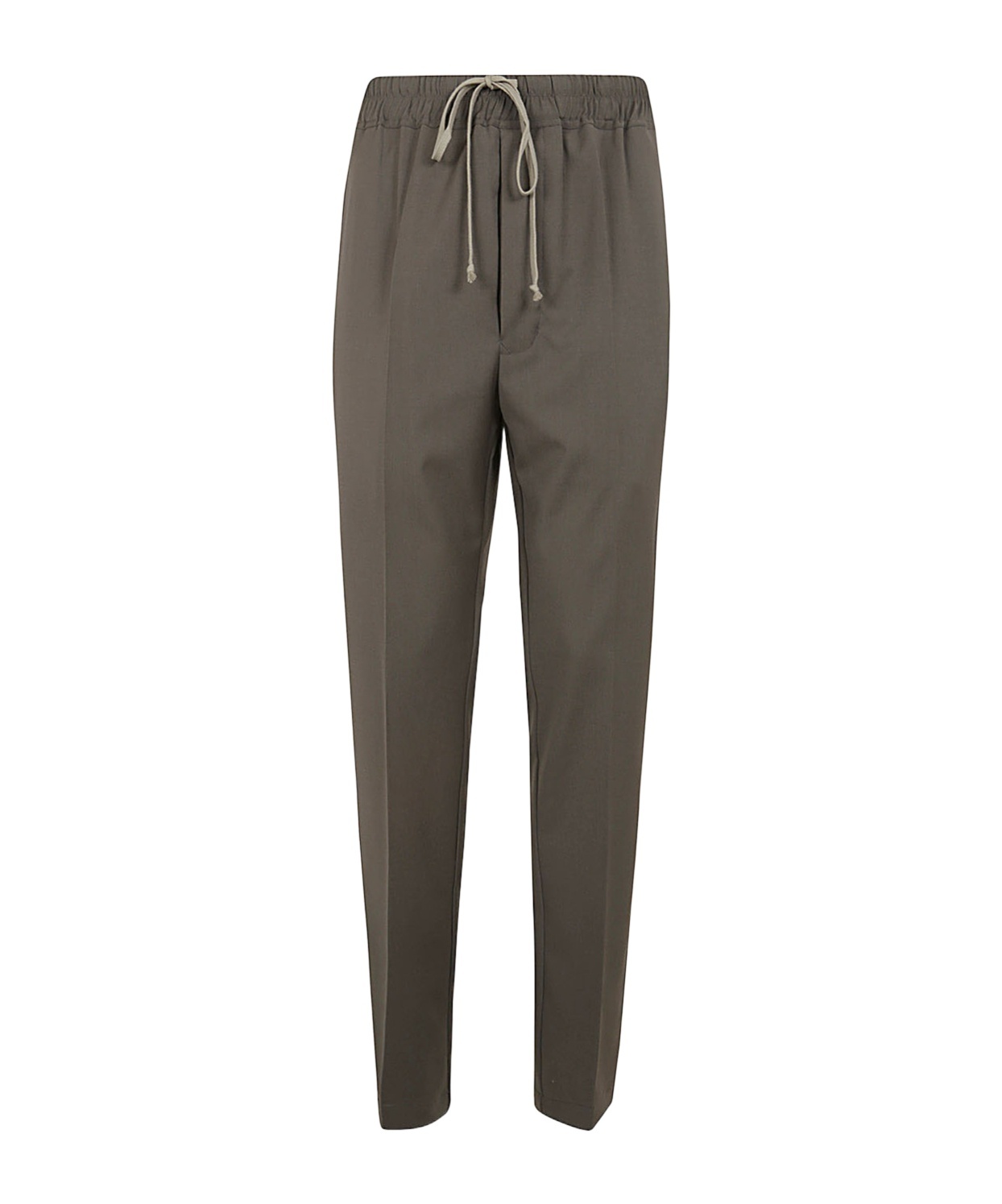 Rick Owens Drawstring-waist Straight-leg Trousers In Green