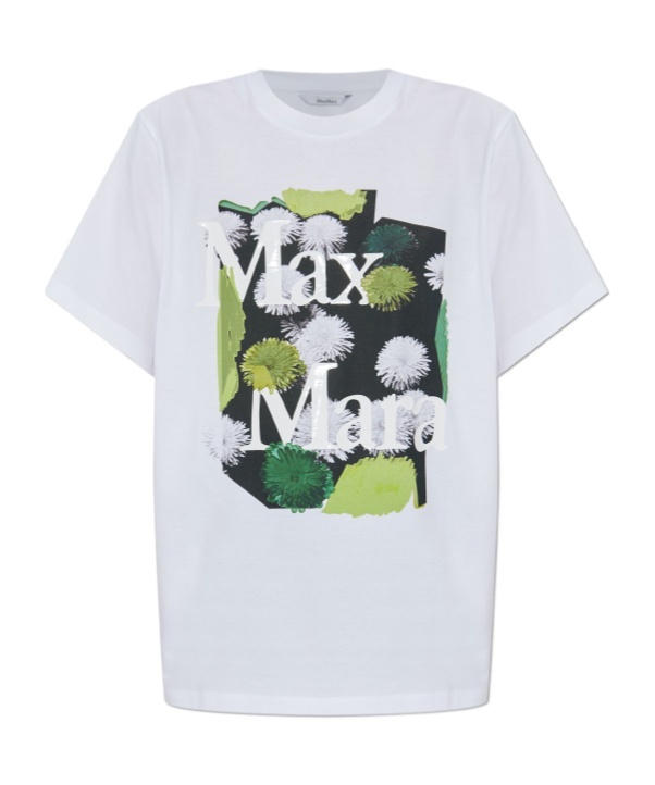 Max Mara Short Sleeve T-shirt In White