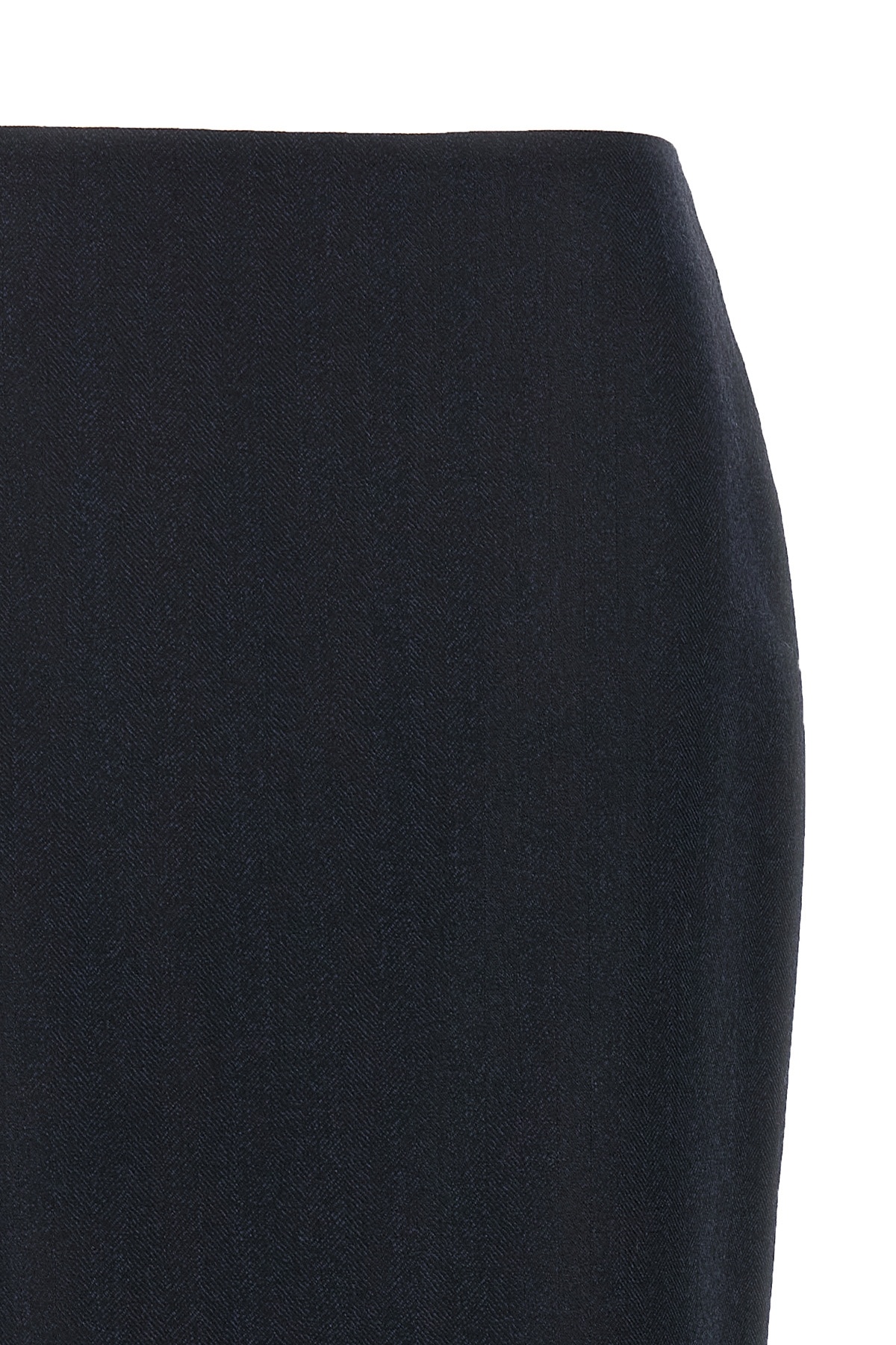 Blazé Milano Blaze Milano Maine Sussex Longuette Wool Midi Skirt In Blue